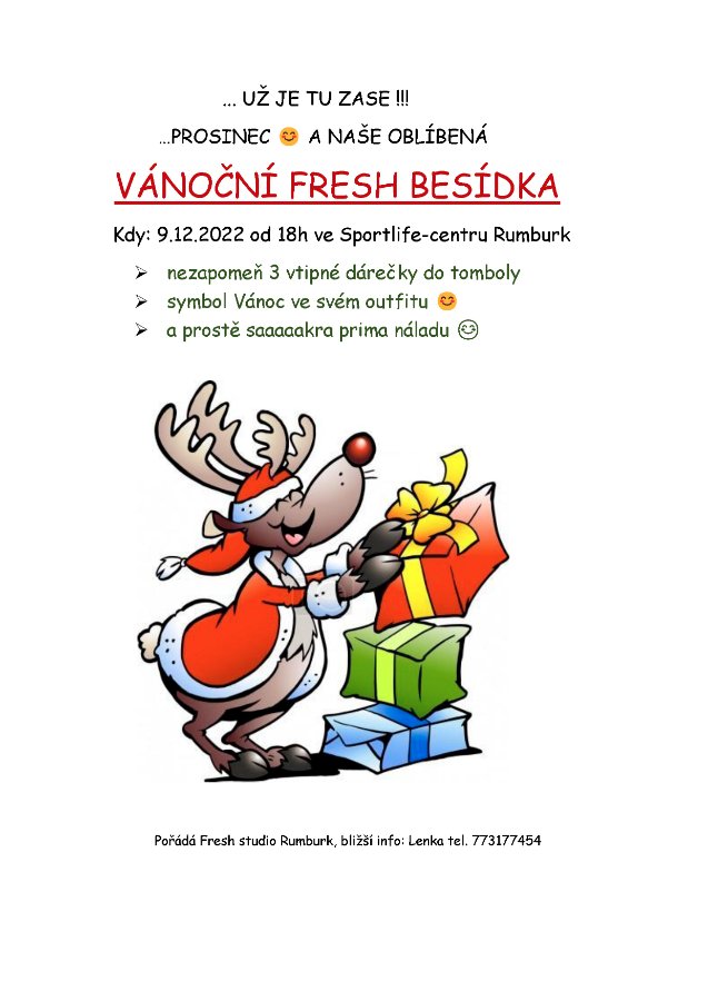 Vánoční Fresh besídka